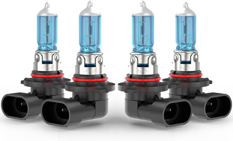 SYJIIP Compatible with Dodge Ram 1500 2500 3500 (2013 2014 2015) w/ Projector Headlights, 9005/HB3 High Beam+9012 Low Beam Halogen Bulbs Combo, 300% Brightness 6000K White Super Bright, Plug and Play, 4 PCS - Image 1